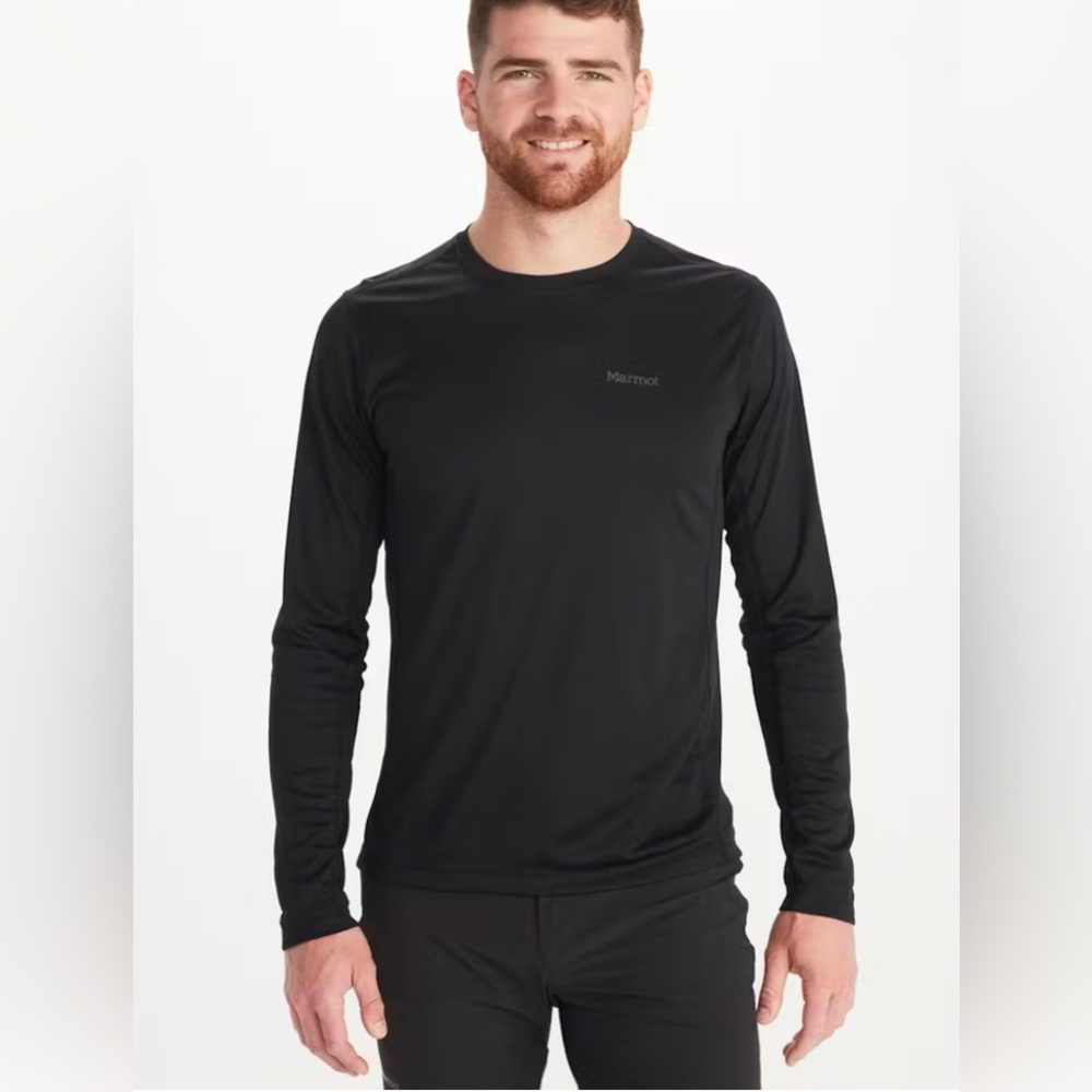Marmot Windridge Black Long-Sleeve T-Shirt NWT
